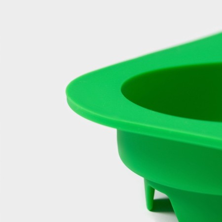 Baking form New Year's share "New Year's set", silicone, 20.5 × 22 × 3.5 cm, 6 cells, green color-4