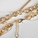Piece "chain" crumpled metal, color gold, 45 cm