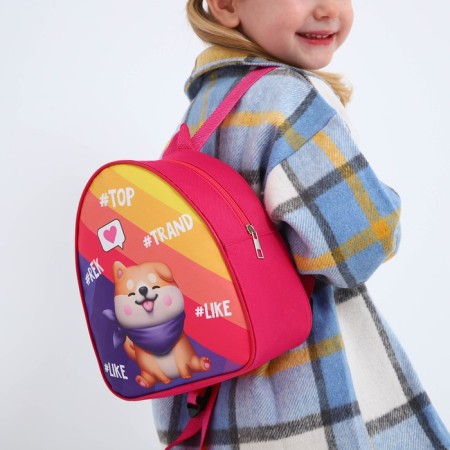 Рюкзак детский для девочки Trend Dog, 22х25х3 см-6