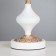 Table lamp "waist" 1x40W E27 white/gold 25x25x43cm