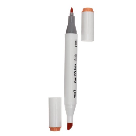 Meshu bilateral markers for sketching, 24 colors (pastel colors)-2