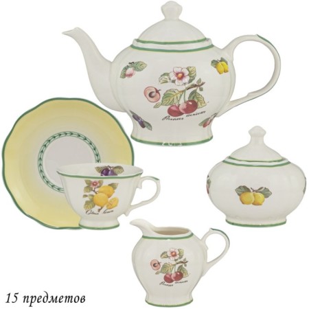 Tea Service Lenardi Fruit Garden, 15 items