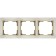 Frame for 3 posts WL03-FRAME-03-VORY-GD, color gold, ivory