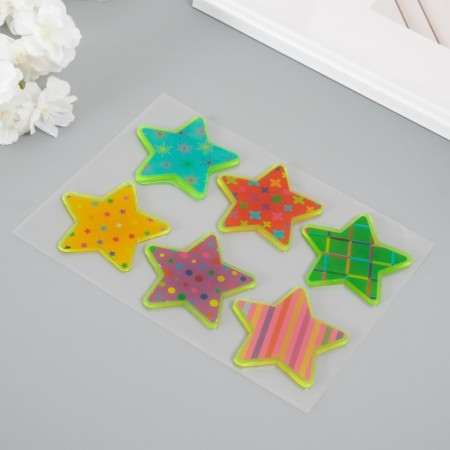 Silicon sticker on the glass phosphorus "stars" 20x16 cm-1