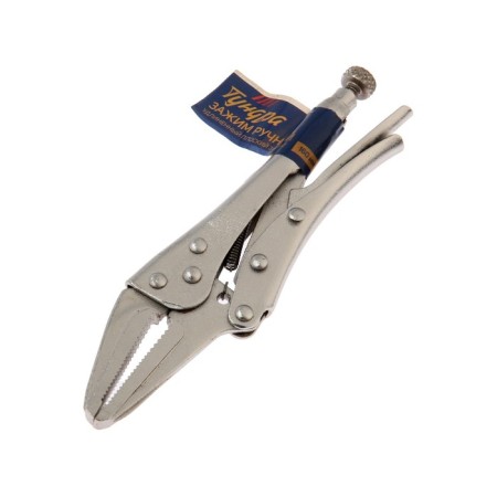 Hand tundra clamp, an elongated flat capture, with a latch, 160 mm-4