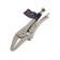 Hand tundra clamp, an elongated flat capture, with a latch, 160 mm