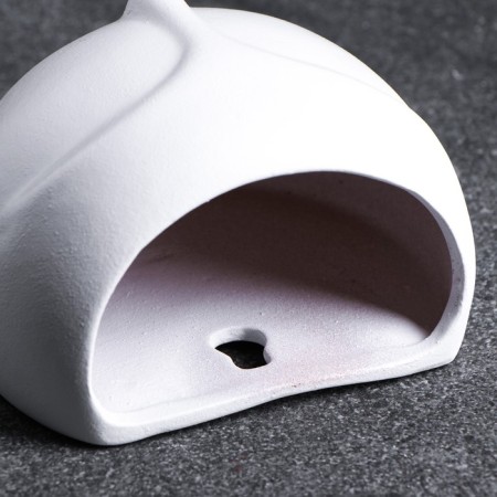 Figure pot "Silhouette" with a suspension, white, 10x7cm-3