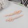 Invisible hair "Gloria" (set 2 pcs) butterfly, 6 cm, pink gold