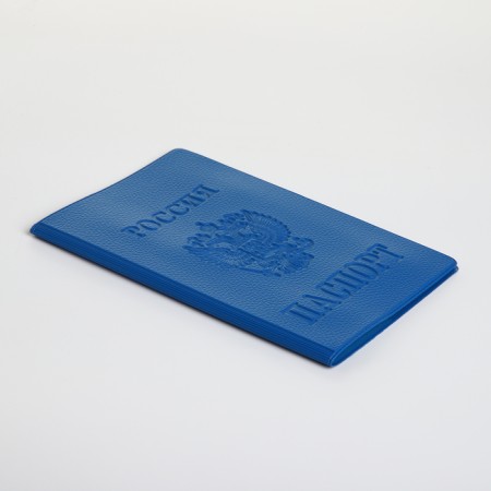 Cover for passport, blue color-2