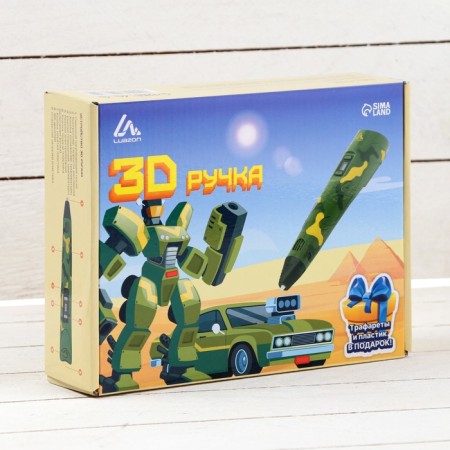 3D handle Luazon, display, work with plastic ABS and PLA, plastic in the kit, khaki-11