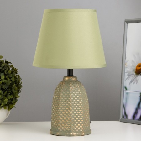 Daniela table lamp E27 40W green-gold 20x20x32 cm