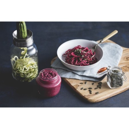 Bank with spiralizer Kilner, glass, 1 liter-18