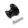 Handle button Cappio PK320, D = 24 mm, black color