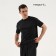 Male T -shirt, basic, size L (50), black color