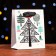Laminated "decorative Christmas tree" 11.5 x 14.5 x 6 cm