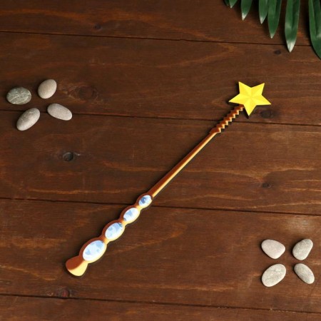 Souvenir made of wood "Fairy Magic wand with a star, precious"