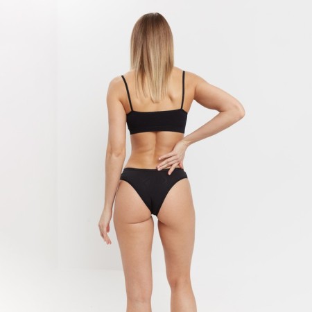 Panties female brazilians, black color (nero), size 48 (l)-5