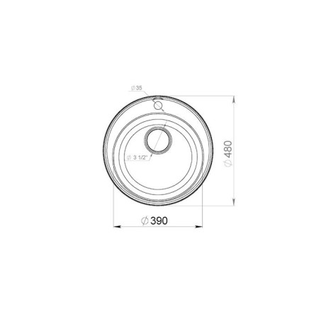 Granfest ECO-08, D = 480 mm Kitchen Washing.-3