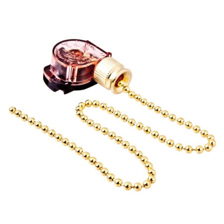A switch for a wall lamp with a chain of 270 mm "Gold", individual packaging, 1 pcs