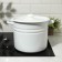 Pan without a decolle, 9 l, induction, handle mix, white color