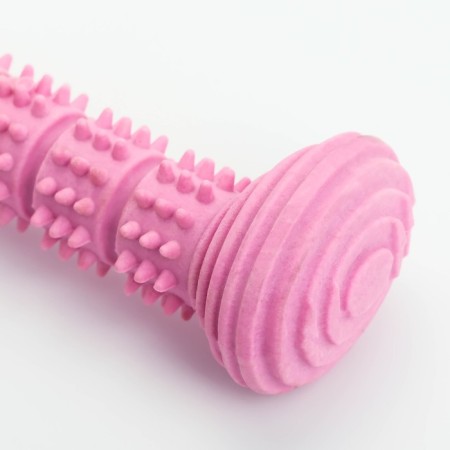 Dog toy "stick", tpr, massage, 14.2 x 5.2 cm, pink-1