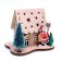 New Year's decor with backlight "House with stars" 15.5 × 11 × 12 cm