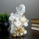 Pigger "Elephant with Money" White-gold, 15x13x26cm