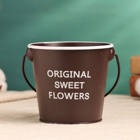 Kashpo "Vederko Original" Chocolate, 11x11x10cm-2