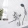 Bath mixer "RMS" SL86-006, shower set, cartridge 35 mm, zinc, chrome
