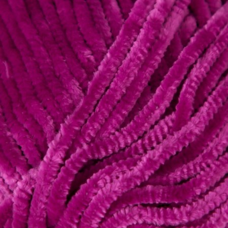 Yarn "Velour" 100% micropoliester 170m/100g (855 fuchsia)-2
