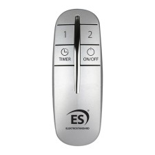 Y9 control panel, silver color, black, 2 channels