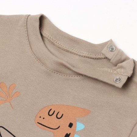 T-shirt Troshka I'm "Dragosh", height 74-80 cm, beige-1