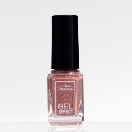 Nail varnish with Jeanmishel gel effect, tone 181, sparkling beige, 6 ml
