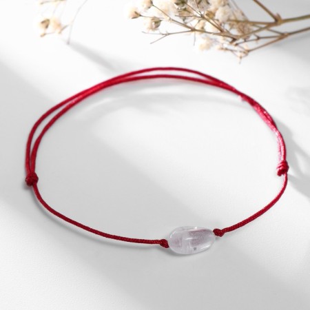 Bracelet of desires "Mount Crystal" on the burgundy thread, the length is regulated, 11 cm-5