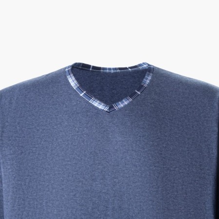 Kit (T-shirt/shorts) male, gray-blue color, size 66-1