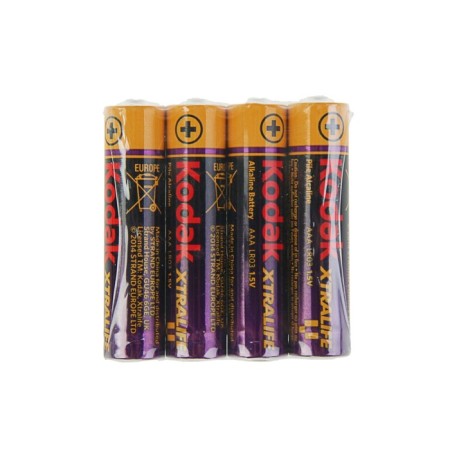 Alkalin battery Kodak Xtralife, AAA, LR03-4S, 1.5V, spike, 4 pcs.