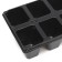 Cassette for seedlings, 10 cells of 100 ml, set of 5 pcs., Black