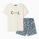 Female homemade set (T -shirt/shorts), sea wave, size 46