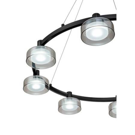 Spring LED LED STILFORT 4009/02/08p, 8x40W, LED, 800x800 mm, 3000-6000k remote control, 1400lm, black color black-3