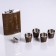 Gift set "Eagle" 6 in 1: Flabog 270 ml, 4 glasses, funnel, 17 x 17 cm