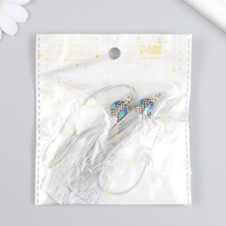 Decor for creativity Textile "Padisha brush" Gray set 2 pcs 9x1 cm-3