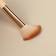 A set of makeup brushes "France", 7 items, on a button, beige/pink color