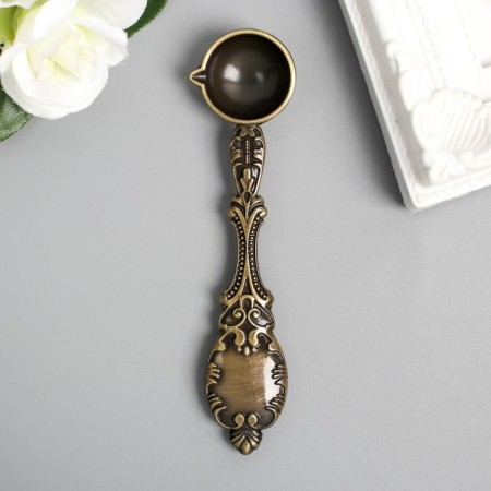 Spoon for melting waxing Metal "patterned" 36 g 11x2.5x0.8 cm