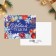 Happy New Year Postcard, Winter Plants, 6 x 8 cm, New Year