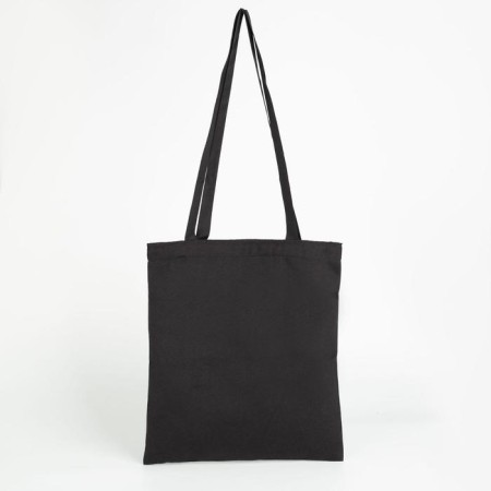 Shopper bag, department without lightning, without lining, black color-1