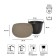 Sandy Bowl DSK290-7529U flower pots 2 objects 3.9l