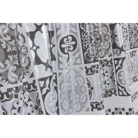 Curtain for the bathroom Cementine, 180 x 200 cm, PVC, gray-3