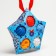 Gift set of developing, tactile balls of crumb I am a “magic star” 5 pcs., Blue color