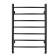 Water towel Domoterm "Calipso" P7, 500x700 mm, black matte