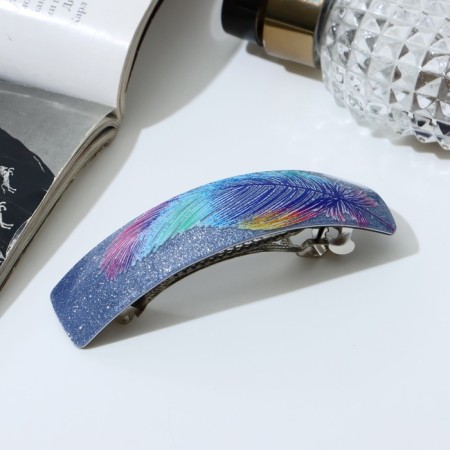Hair clock "Pen" straight shine, 10.5 cm, mix